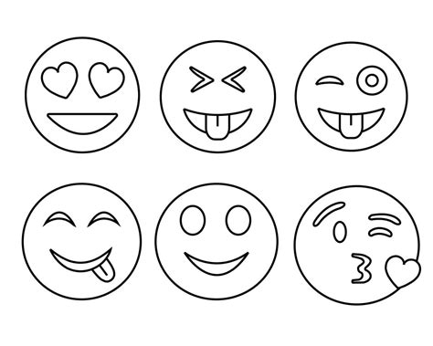 emoji coloring sheet|100 Emoji Coloring Pages